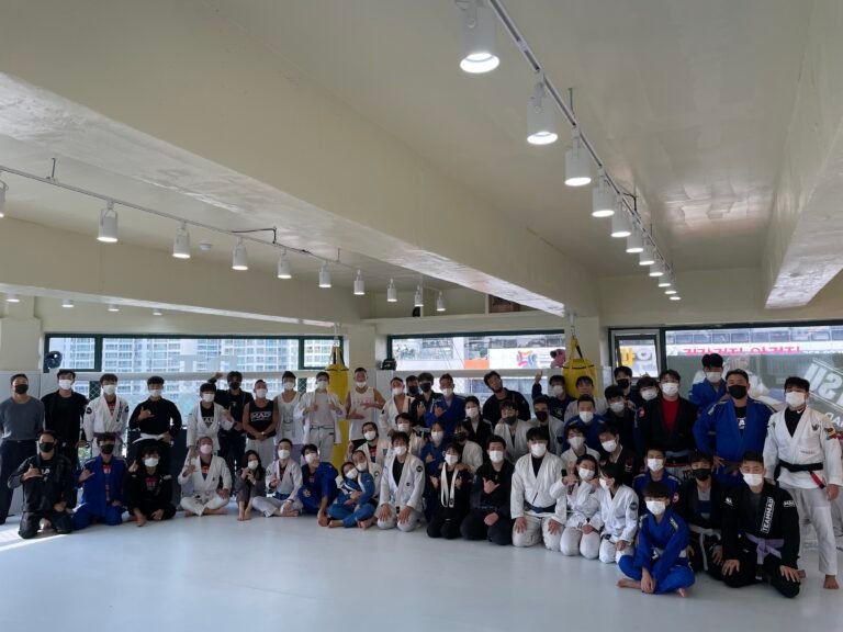 Jiujitsu team in south-korea training