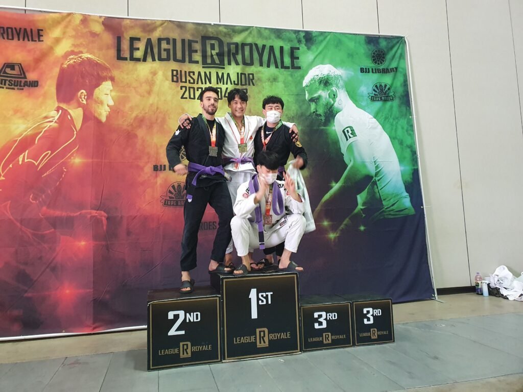 jiujitsu athletes taking the stage in Busan, South-Korea