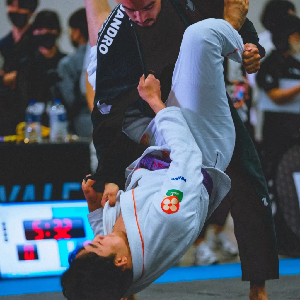 bjj athletes competing